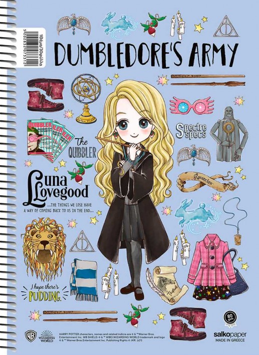 Τετράδιο σπιράλ 17 x 25 Salco 4 θέματα HARRY POTTER MAGICAL